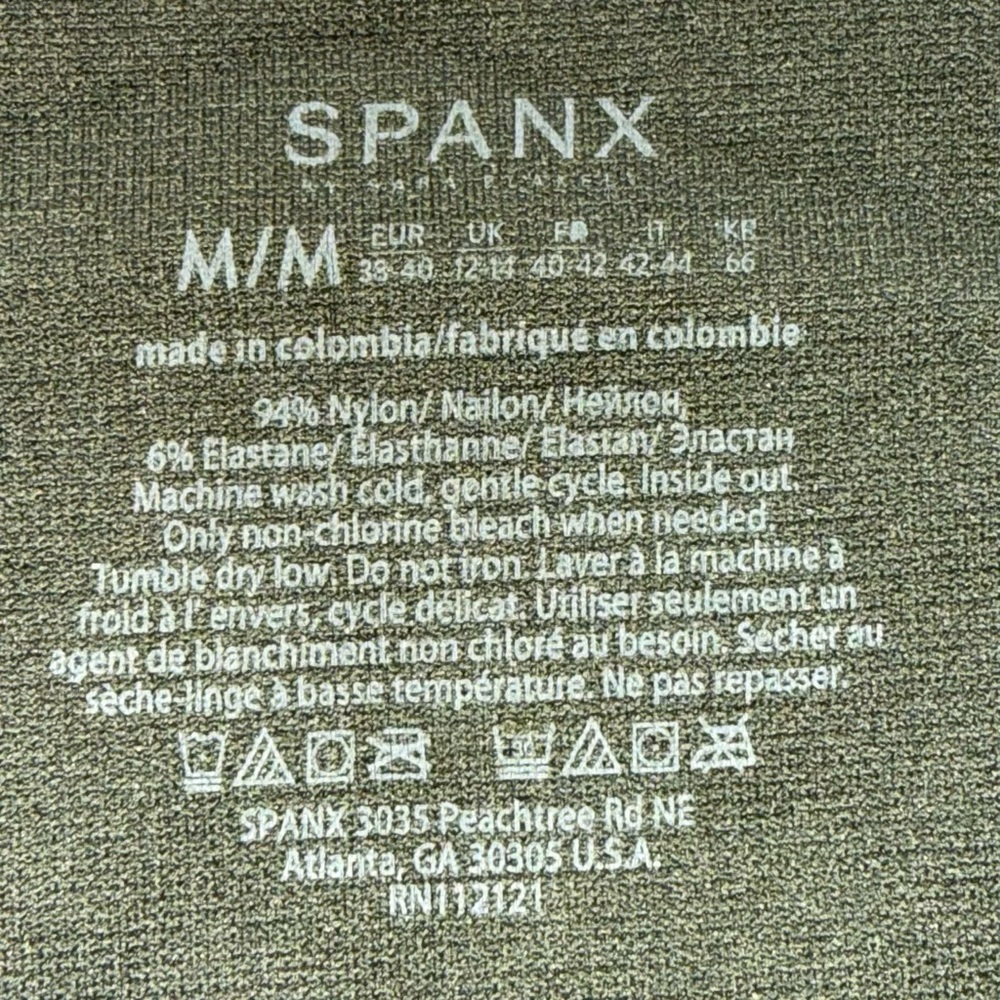 SPANX Olive Green Camo Leggings | M - Picture 5 of 5